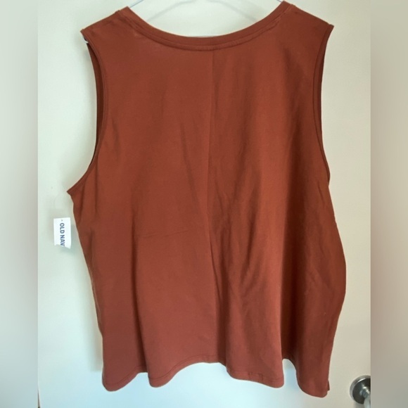 OLD Navy Everywear Sleeveless V-Neck T-Shirt, Copper Moon, size 2X NWT - Picture 2 of 11